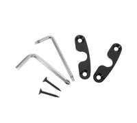 SOLUSTRE Heavy-duty Aluminum Sun Visor Clip Repair Kit with Mounting Screws Car Visor Mounting Clips Replacement for Jk Jt Easy DIY Installation Anti-glare Support Bracket Vehicle Sunshade