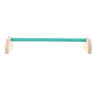 SOLUSTRE Hen Wooden Standing Rack Parrot Perch Rooster Standing Frame in Green Wood with Resting Feet and Exercise Opportunities Assorted style for Pet Birds