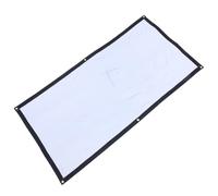 SOLUSTRE High Definition Home Projector Screen 84 Inch Foldable Polyester Movie Screen with 2.5cm Light-absorbing Black Border, Not Easy to Deform or Wrinkle, for Cinema and Party Use