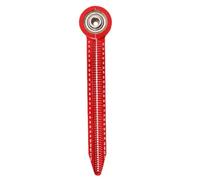 SOLUSTRE High Precision Compass Hole Ruler for Woodworking with Wear Resistant Aluminum Alloy and Stainless Steel, Portable Circular Drawing Tool for Student Drawing and Carpentry