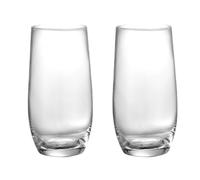 SOLUSTRE Highball Glasses Sturdy Glass Drinkware 2pcs Multi-Function 490ml Suitable for Whiskey Gin and Tonic Drinking at Home or Parties