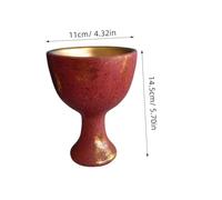 SOLUSTRE Holy Resin Chalice Cup Sturdy Altar Goblet for Religious Sacrifices Prayers Divination Home Office Decor Indoor Outdoor Use