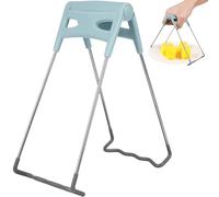 SOLUSTRE Hot Plate Gripper Folding Hot Dish Clip Tongs Stainless Steel Bowl Lifter Clips Anti- Scald Air Fryer Pans Retriever Crockery Holder for Chef Tools Kitchen Gadgets Blue
