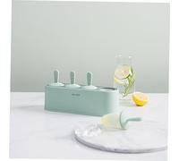 SOLUSTRE Household Popsicle Mold Multi Ice Cream Maker Box Light Green Easy Demold Safe Material for Summer Treats at Home