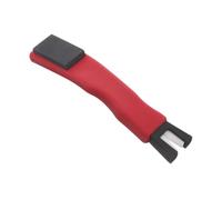 SOLUSTRE Ice Skate Blade Sharpener Stable Rubber Material Double Sided Honing Stone and Grey Whetstone Red Handle Versatile Use for Ice Skate Blades for Skating the Rink