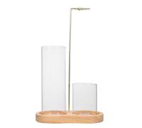 SOLUSTRE Incense Holder For Sticks Wooden Modern Upside Down Incense Burner Tray Stand For Home Decor Yoga Spa Mediation Zen Khaki