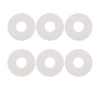 SOLUSTRE Inflatable Boat Valve Gaskets Silicone Washer Seals 6pcs | Compact White PVC and Silicone Repair Parts, Sealing Upgrade for Inflatable Rafts, Kayakers, Boat Owners, and Home