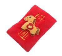SOLUSTRE Interactive Plush Dog Shaped like Lucky Red Packet, Stimulating Cognitive Skills and Hide Treat Dispenser for Puppies and Dogs, Festive Design for Holiday Decor and Play