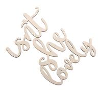 SOLUSTRE Isn't She Lovely Wooden Wall Sign Decor for Nursery Vintage Baby Girl Room Art with Floral Theme 1 Set of Wooden Wall Stickers for Party and Newborn Announcement