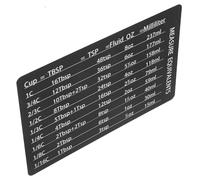 SOLUSTRE Kitchen Conversion Chart Magnetic Guide Compact PVC Measurement Chart for Cooking and Baking on Fridge