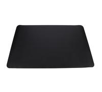 SOLUSTRE Large Creative Leather Mouse Mat with Non-slip Base and Comfortable Hand Feeling, for Home Office and Gaming Desk Use, Simple Black Design Mouse Pad
