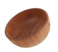 SOLUSTRE Large Wooden Salad Bowl Versatile Serving Bowl for Fruits Snacks Rice Food Ergonomic Smooth Texture Vintage Style for Household Dining and Mixing