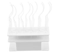 SOLUSTRE Lash Display Stand False Eyelash Organizer Plastic Eyelash Styling Stand with Convenient Try-on Feature White Lash Holder for Personal Use and Makeup Studios