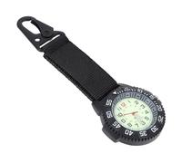 SOLUSTRE Lightweight Backpacker Pocket Watch with Carabiner Clip, Zinc Alloy and Nylon Material, Easy to Wear Outdoor Hiking Watch for Mountaineering and Camping