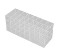 SOLUSTRE Lipstick Organizer Holder Lipstick Display Holder Acrylic Slots Stylish Space Saving Makeup Storage Organizer for Family and Girlfriends Bathroom Counter Vanity