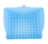 SOLUSTRE Litter Box to Help Develop Toilet Habits with Detachable Grids and Sided Fence, Strong Pet Toilet Trainer for Squirrels and Cats, for Living Rooms and Pet Shops