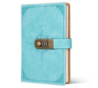 SOLUSTRE Locking Diary Journal with High Security and Multi Card Slots, Artificial Leather Notebook with Sl esign for Students and Shop Owners, Personal Diary for Teen