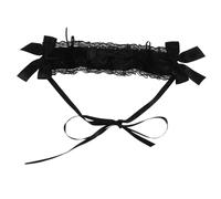 SOLUSTRE Lolita Lace Headband Gothic Dark Hairband for Women Party Cosplay Hair Accessories Comfortable Feminine Headpiece for Everyday and Special Occasions