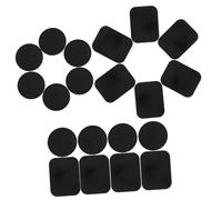 SOLUSTRE Magnetic Metal Plates for Phone Car Mount Ultra-thin Black Plates with Square Round Compatible with Magnetic Holders for Smartphones Mini Tablets GPS Devices