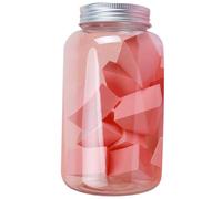 SOLUSTRE Makeup Sponge Applicators 12pcs Hydrophilic Sector Shaped Non-latex Cosmetic Puff to Decorate The Mouth and Apply Blush for Wet and Dry Use for Women
