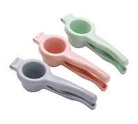 SOLUSTRE Manual Citrus Extractor Tool with Comfortable Grip Corrosion Resistant Fruit Squeezer for Home Kitchen and Restaurant Use Pink Handheld Lemon Juicer for Fresh Juice Smoothies and