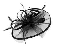SOLUSTRE Mesh Quill Headpiece Wedding Decor Headband Comfortable Wearing Experience Easy to Carry Elegant Shape Beautiful Chic Headdress for Women Wedding Banquet