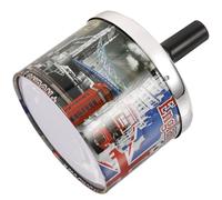 SOLUSTRE Metal Decorative Cigarette Ashtray Tabletop Ashtray round Shape Creative Fashion Style Easy to Clean Lasting Use for Home and Outdoor