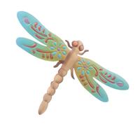 SOLUSTRE Metal Dragonfly Wall Art Sculpture Made of Rust Resistant Iron with Blue Colour Delicate Design for Outdoor Metal Wall Decor Adornment for Living Room or Park