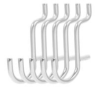 SOLUSTRE Metal Pegboard Hooks 20pcs Set Wall Mountable Hangers Heavy Duty Tool Organizers Easy to Use