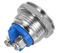 SOLUSTRE Metal Push Button Switch Self-locking and Momentary Button Switch for Electronic Devices, Iron, Industrial Use, Car Power Control