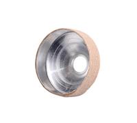 SOLUSTRE Metal Tenor Saxophone Mute Outer Diameter 92mm and Protective Anti-damage Fabric Sound Dampener with Lightweight Metal Construction Beige for Music Making and Practice