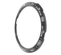 SOLUSTRE Metal Watch Bezel Ring for Outdoor Smartwatch, Scaled Protective Watch Case with Engraved Numbers, Black Bezel with White Markings, 1pcs Accessory for 6x Model