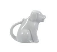 SOLUSTRE Mini Ceramic Milk Mug Cartoon Animal Design White Dog Creamer Jug for Coffee and Sauce Comfortable Handle Kitchen Cup for Home Restaurant Use Eco Friendly Porcelain Container