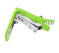 SOLUSTRE Mini Cute Crocodile Stapler Portable Hand Stapler for Office and School Desk Use with Ergonomic Grip Teacher and Student Stationery Accessory