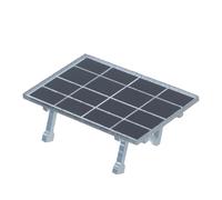 SOLUSTRE Mini Photovoltaic Panel Model for Train Layout Modern Scenery, Plastic Solar Panel Sandbox Accessory, Dollhouse Decorations and Tabletop Decor for Stem Classroom Display