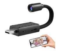 SOLUSTRE Mini Security Camera Indoor Camera Wide Viewing Angle Remote Access Full HD 1980 X 1080 Resolution Night Vision Motion Indoor Home Use Random Style