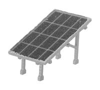 SOLUSTRE Miniature Landscape Solar Panel Model for Architectural Sand Table and Urban Planning, Black Plastic Photovoltaic Panel, Photography Prop and Dollhouse Decoration for Home Use