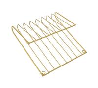 SOLUSTRE Modern Iron Wall Mounted Magazine Holder Sturdy Metal Rack for Organizing Magazines Documents Newspapers and Books Easy Installation with Wall Hooks Stylish Storage for Home and