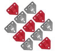 SOLUSTRE Mounting Brackets 12Pcs Iron Triangular Hooks for Water and Chemical Extinguishers, Coated, for Commercial and Residential Walls