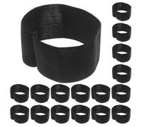 SOLUSTRE Mourning Armbands with Snug Fit Black 24pcs Elastic and Easy Application Adjustable Polyester Football Arm Bands for Memorial Service Unisex for Memorial Ceremonies