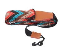 SOLUSTRE Multi-Color Jacquard Woven Ukulele Strap No Drill Double J Hook, Adjustable Cotton Shoulder Belt for Soprano, Concert, and Tenor Ukuleles, Suitable for Playing Angles