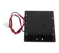 SOLUSTRE Multifunctional Black Plastic Safe Box Aa Battery Holder Case with Robust Design, Holds Five Aa Batteries, Suitable for Home and Office Use, Includes Necessary Accessories