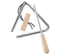 SOLUSTRE Music Instrument Triangle Percussion with Striker Triangle for Adults Early Education Musical for Rhythm Learning and Hand-eye Coordination Development