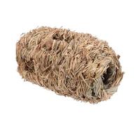 SOLUSTRE Natural Brown Synthetic Material Hamster Nest with Six-hole Hideaway Tube for Little Mice and Hamsters Stress Reduction Playhouse