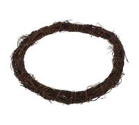 SOLUSTRE Natural Rattan Wreath Frame Round Rustic Vine Ring for DIY Garland and Seasonal Decor Sturdy Construction for Christmas Easter Holiday Craft Projects