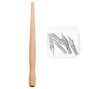 SOLUSTRE Novelty Calligraphy Dip Pen Set with 6 Assorted Steel Nibs and Wooden Rods, Featuring Stable Grip and Precision Control for Artistic Effects and Lettering