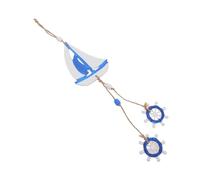 SOLUSTRE Ocean Style Wooden Sailing Pendant Wall Decor Nautical Ornament for Coastal Home Eco Friendly Material with Stylish Design and Smooth Finish Beach Theme Decoration