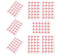 SOLUSTRE Outdoor Map Flag Sticker Set - Red Small Adhesive Classification Labels, Self-Adhesive Note and Decorative Sticky Label Sheets for DIY Marking and Organization