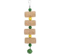 SOLUSTRE Parakeet Chewing Toy for Birds Safe and Sturdy Wood Material and Hanging Design, Suitable for Parrots and Cockatiels as An Interactive Cage Bird Toy