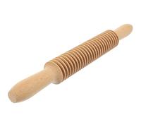 SOLUSTRE Pasta Rolling Pin Wooden Spaghetti Cutter Roller with Comfortable Grip 13.00In Kitchen Tool for Handmade Noodles and Pastry Baking